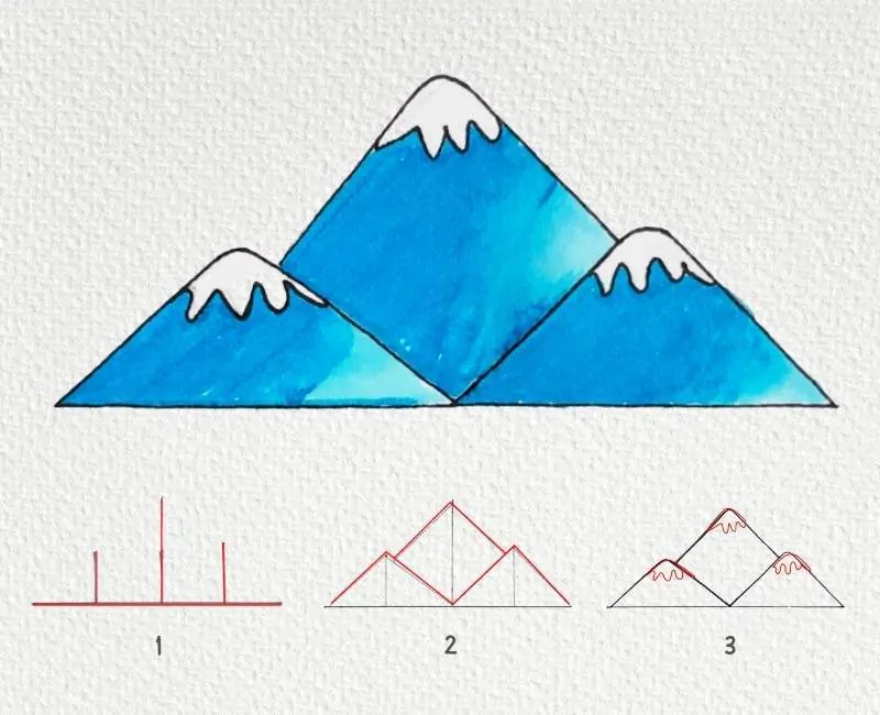 Method 1 Drawing Mountain
