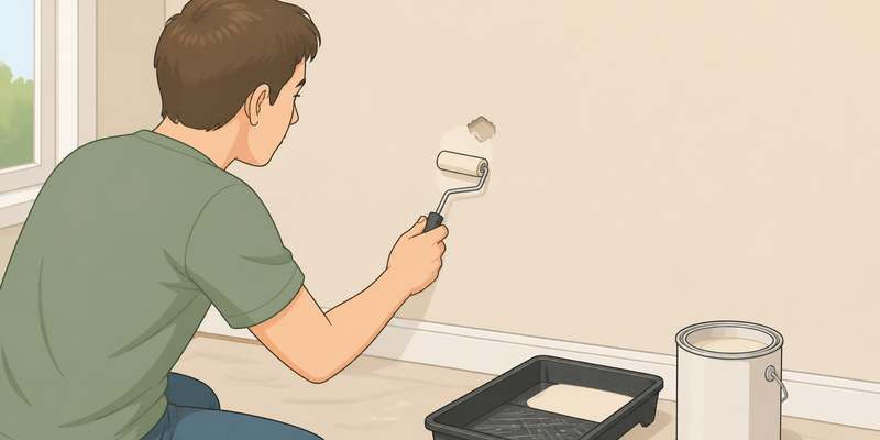 repairing damaged wall paint