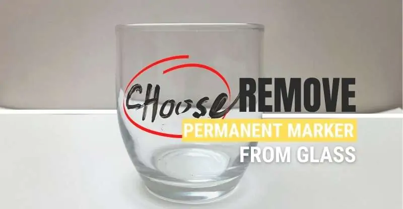 how to get permanent out of glass