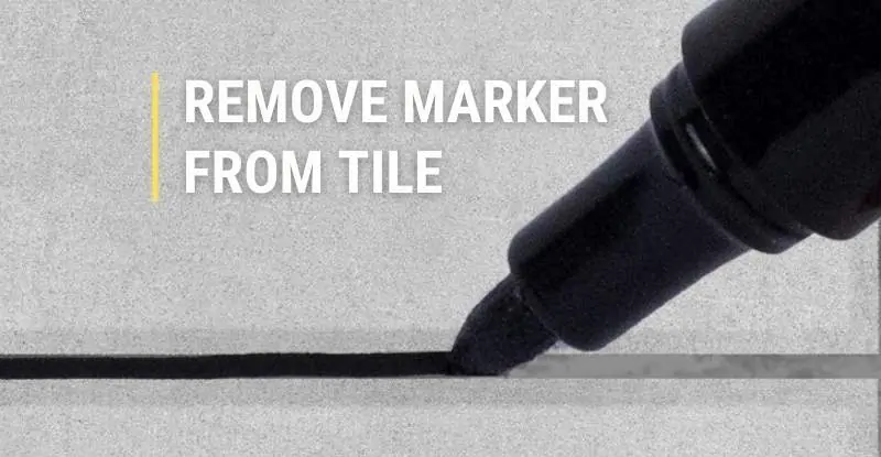 Remove Permanent Marker from Tile