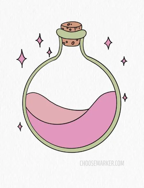 Color the Potion Bottle