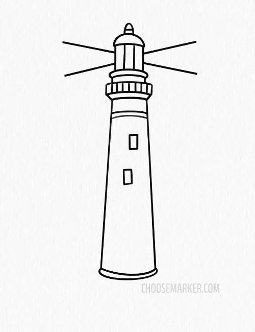 Some Easy Lighthouse Drawing Ideas