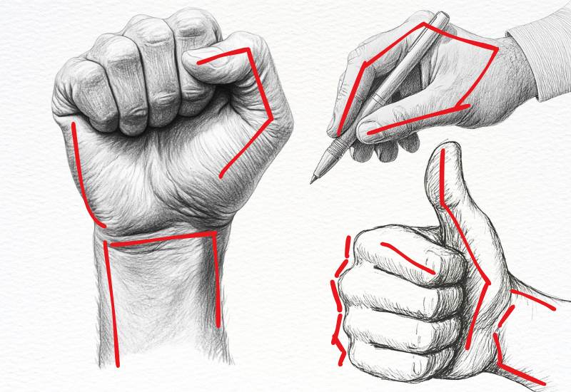20 Hand Drawing Ideas: How to Draw Hands - Choose Marker