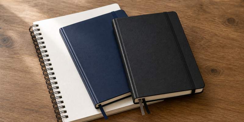 moleskine leuchtturm and strathmore sketchbooks
