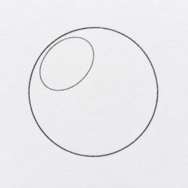 Iris, placed off centre