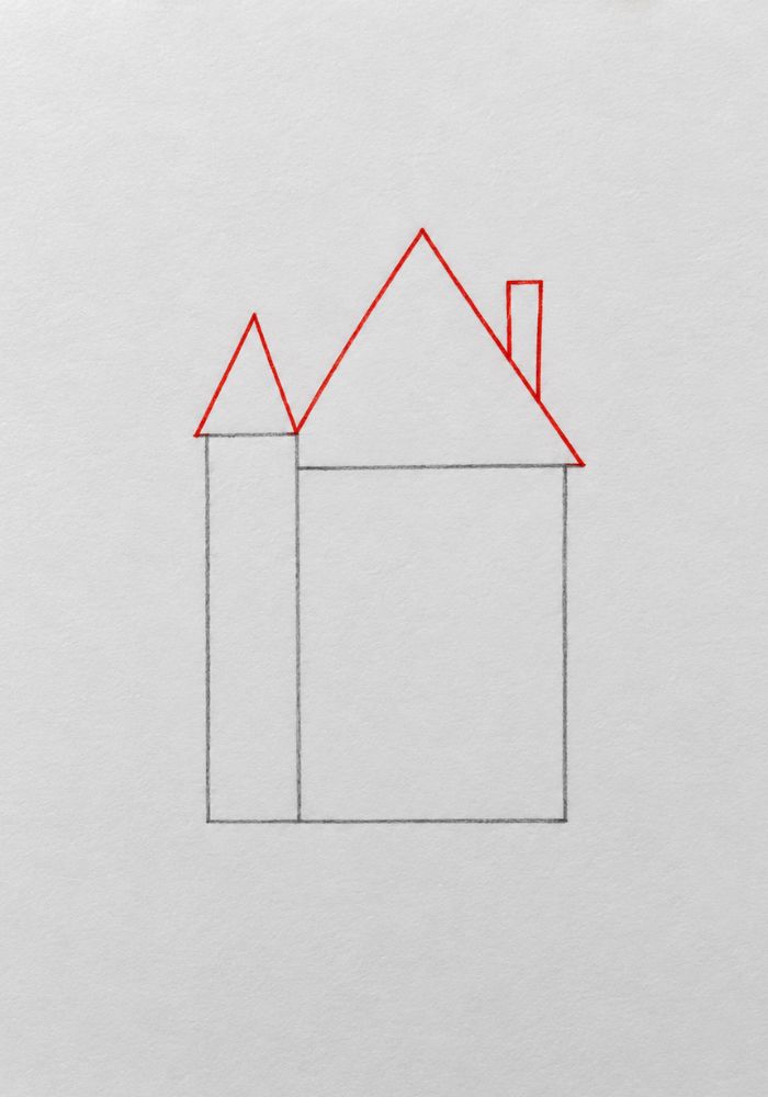 Roofs and a chimney