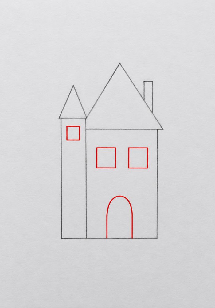 Windows and a door