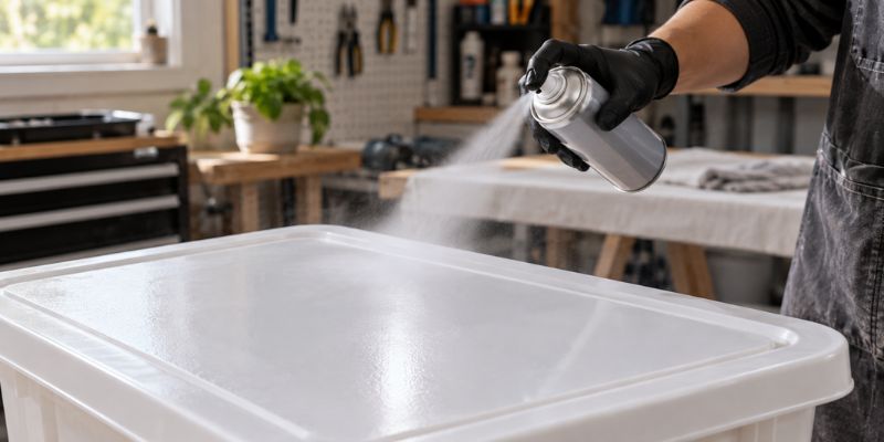 applying clear coat spray sealer over permanent marker