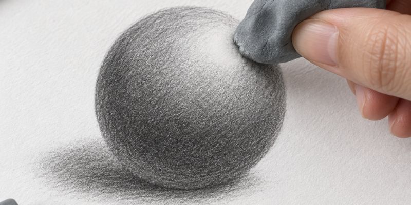 using a kneaded eraser